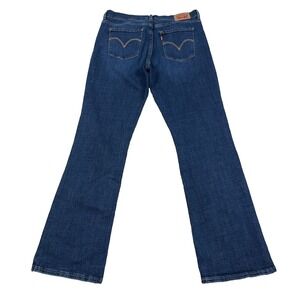 Levis Jeans Women 10 Classic Boot Cut Dark Wash Mid Rise Faded Stretch 30x32